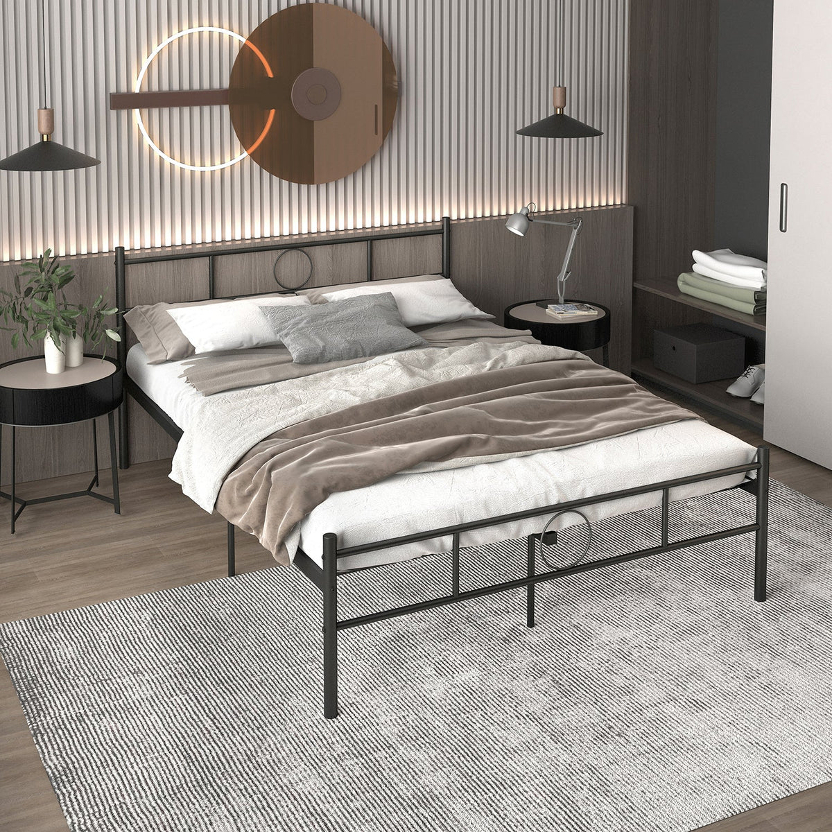 Circle Black Bedframe