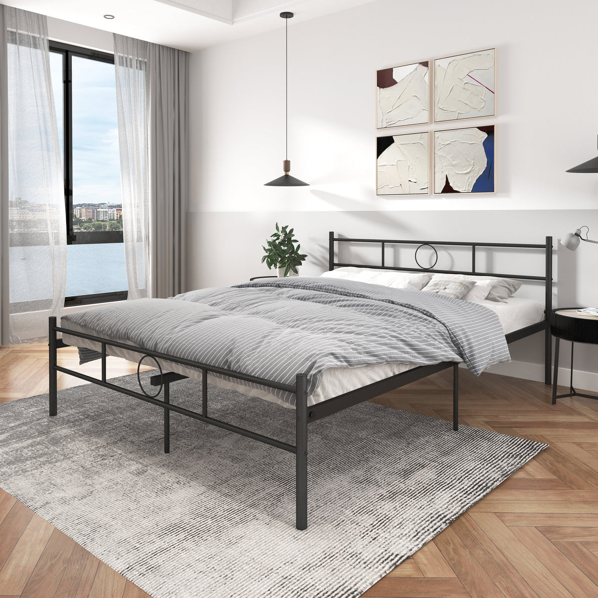 Circle Black Bedframe