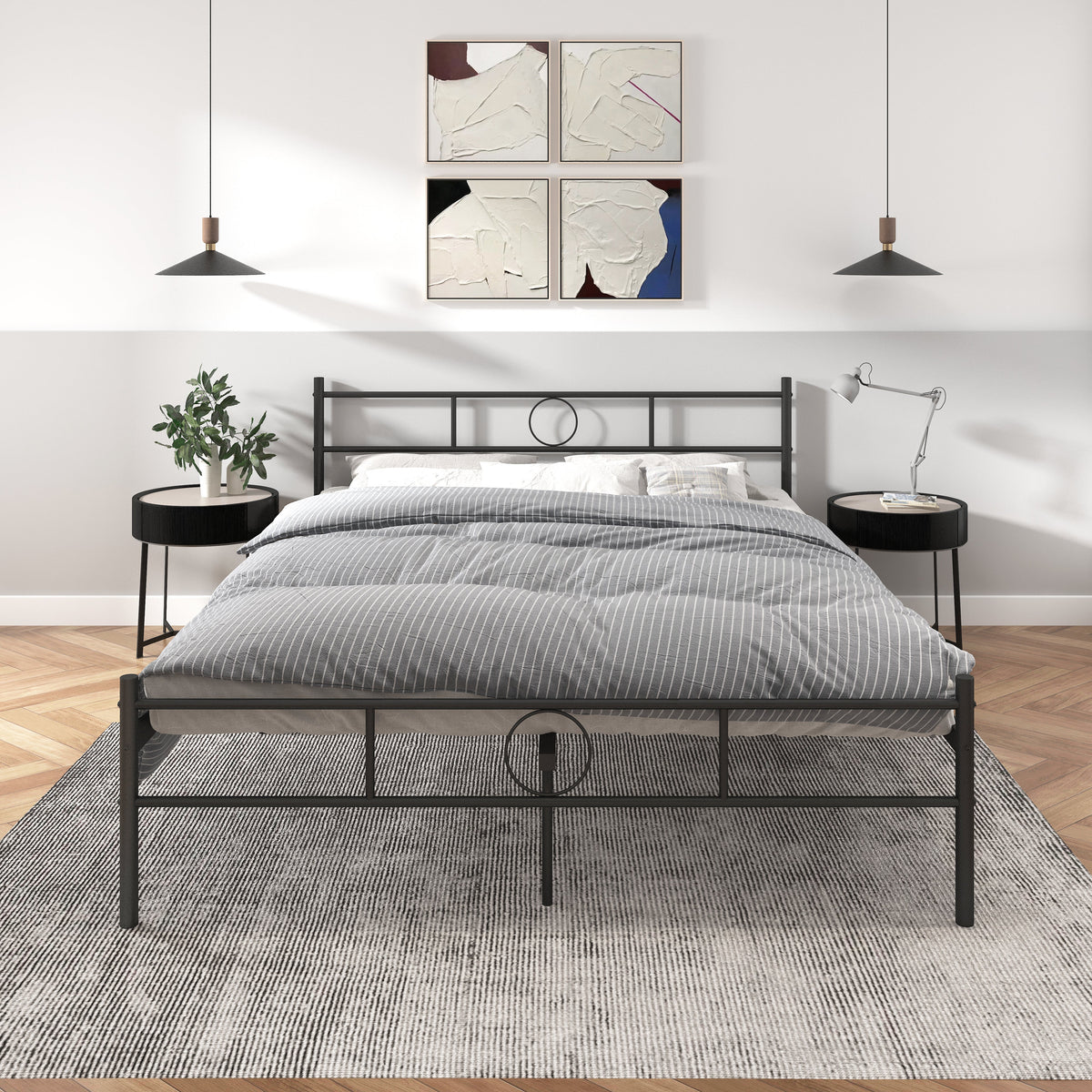 Circle Black Bedframe