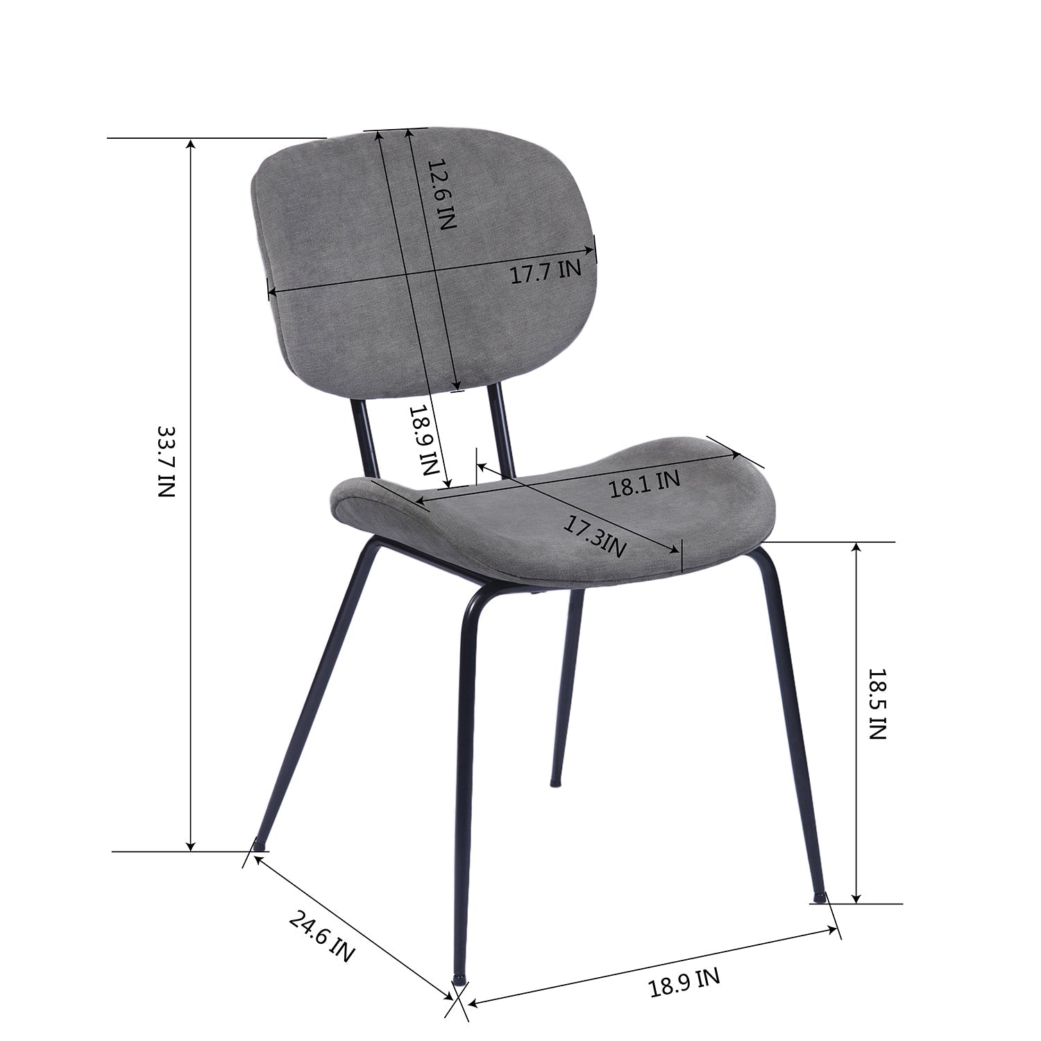 Cleon Terry Fabric Dining Chair