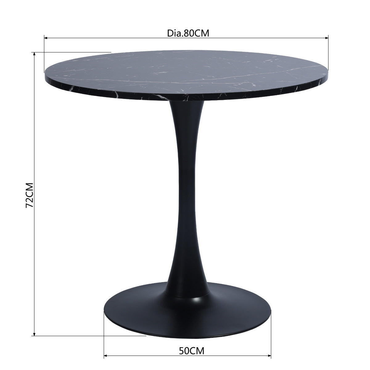 Clift Marble Effect Top Dining Table