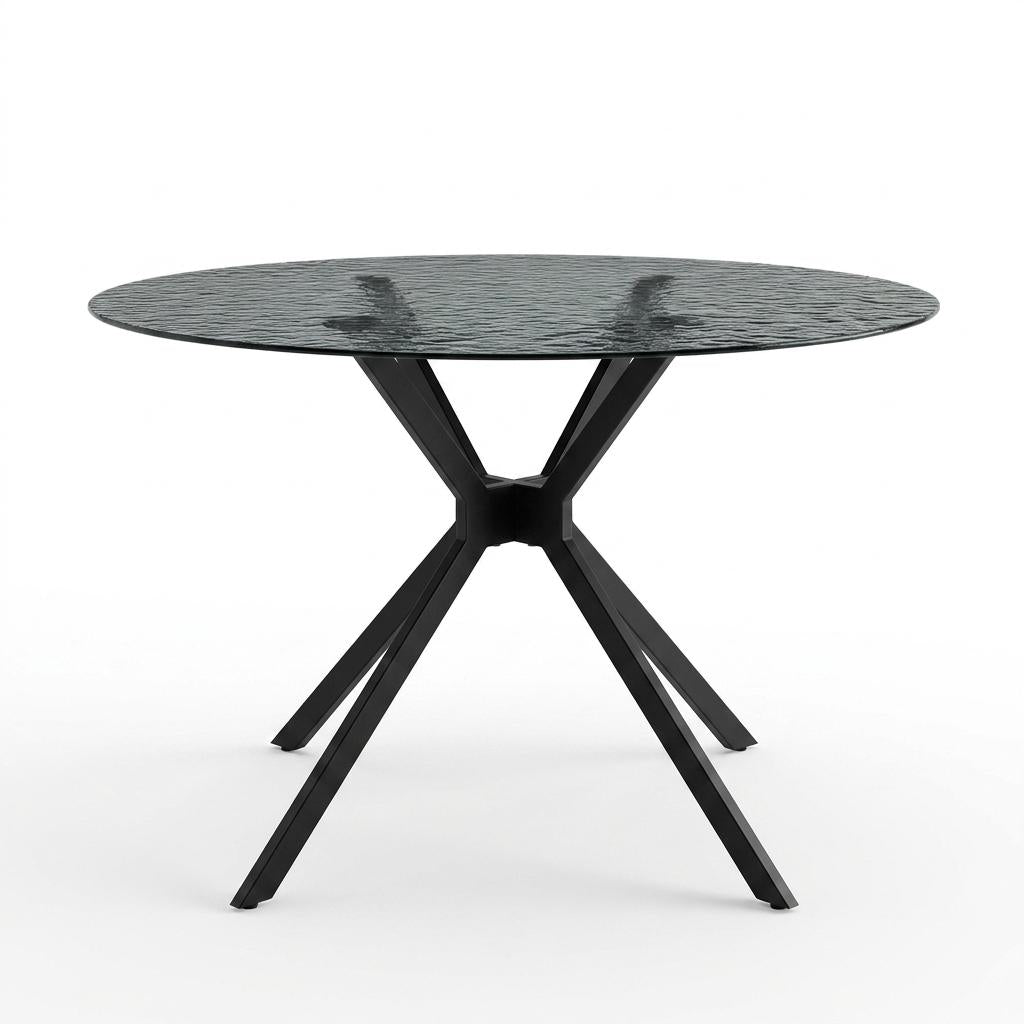 Modern Black Glass Dining Table – COLT BLACK