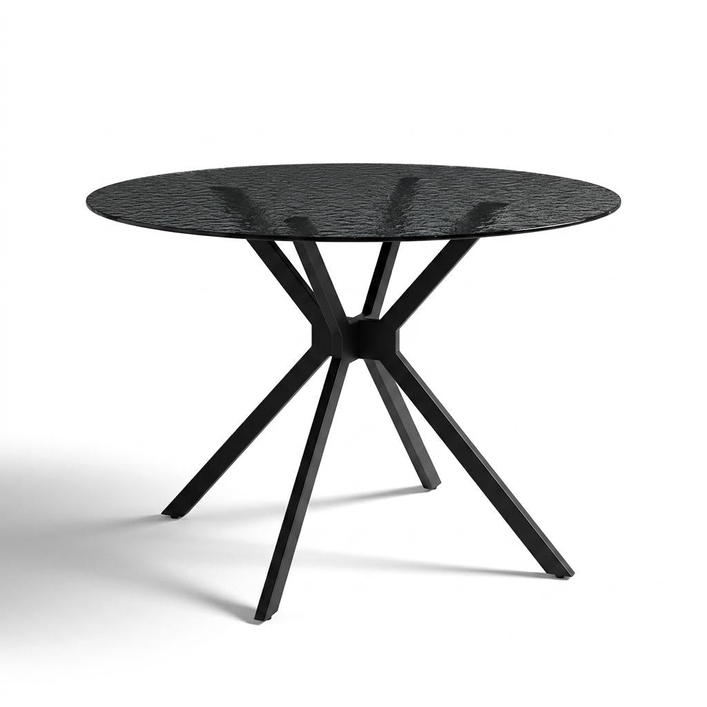 Modern Black Glass Dining Table – COLT BLACK