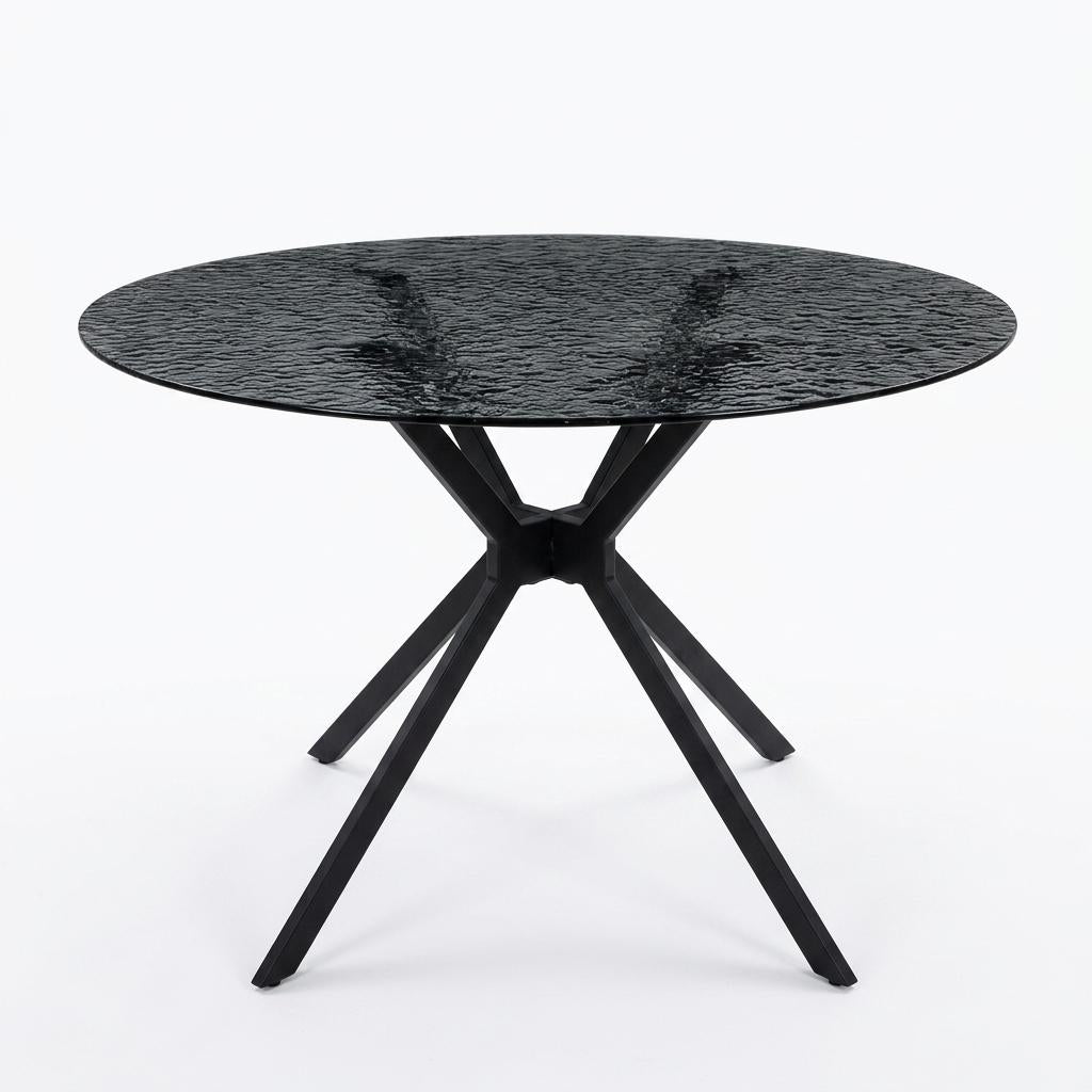 Modern Black Glass Dining Table – COLT BLACK