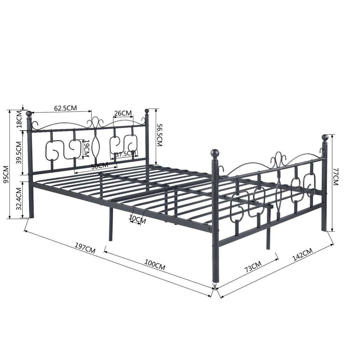 Conway Double Size Bedframe