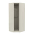 Modern Beige Corner Storage, Particleboard & MDF - Corner Wardrobe with Mirror