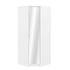 Modern White Corner Wardrobe, Particleboard Mirror - Space-Saving Storage