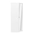 Modern White Corner, Particleboard Mirror - Corner Wardrobe