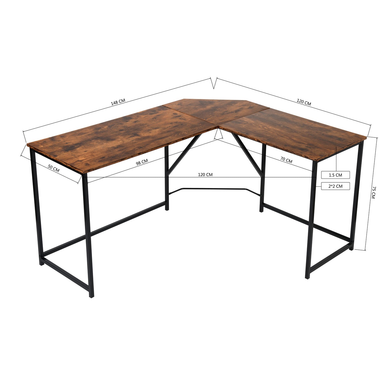 Corwith Vintage Design Office Desk