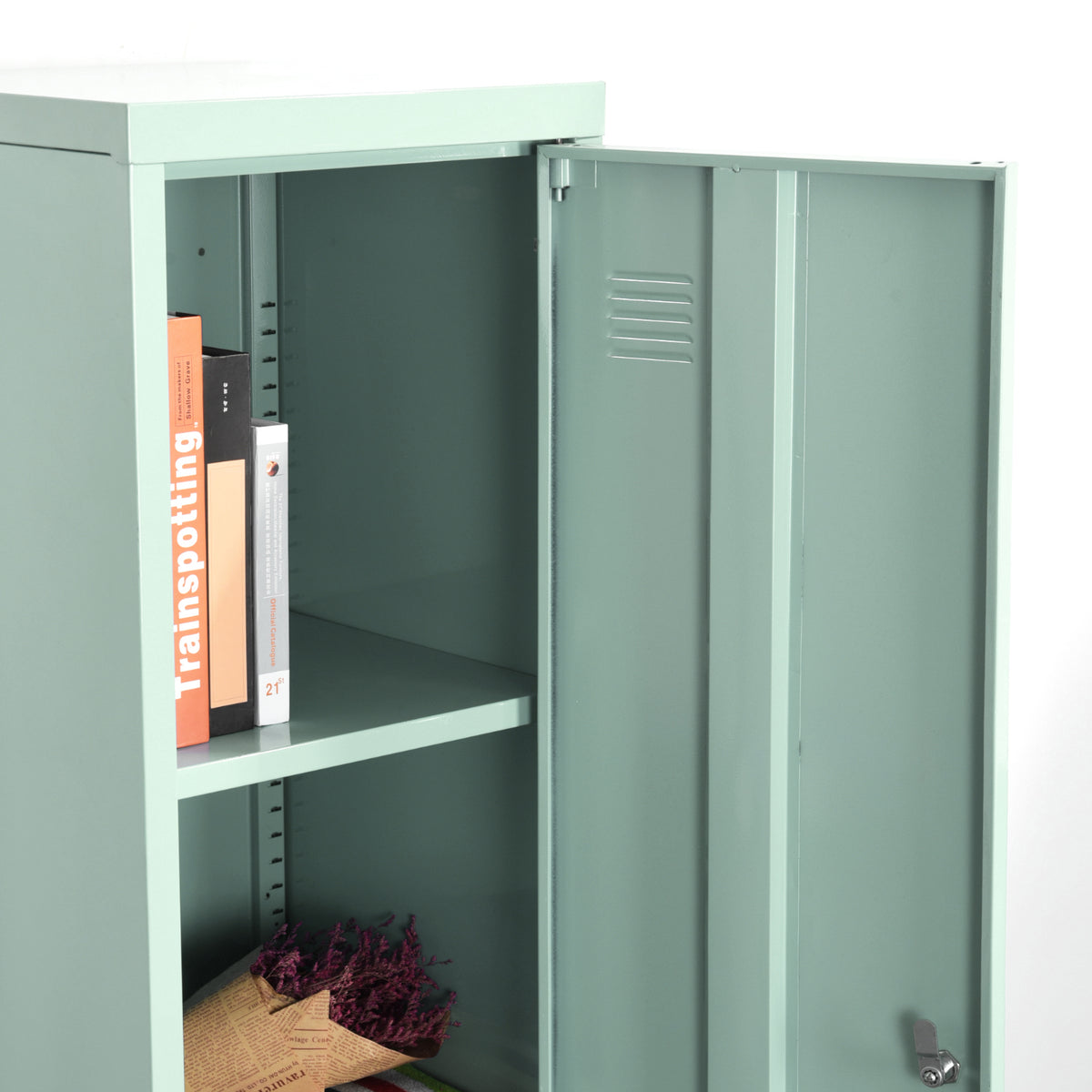 Councilbluffs Green Accent Cabinets