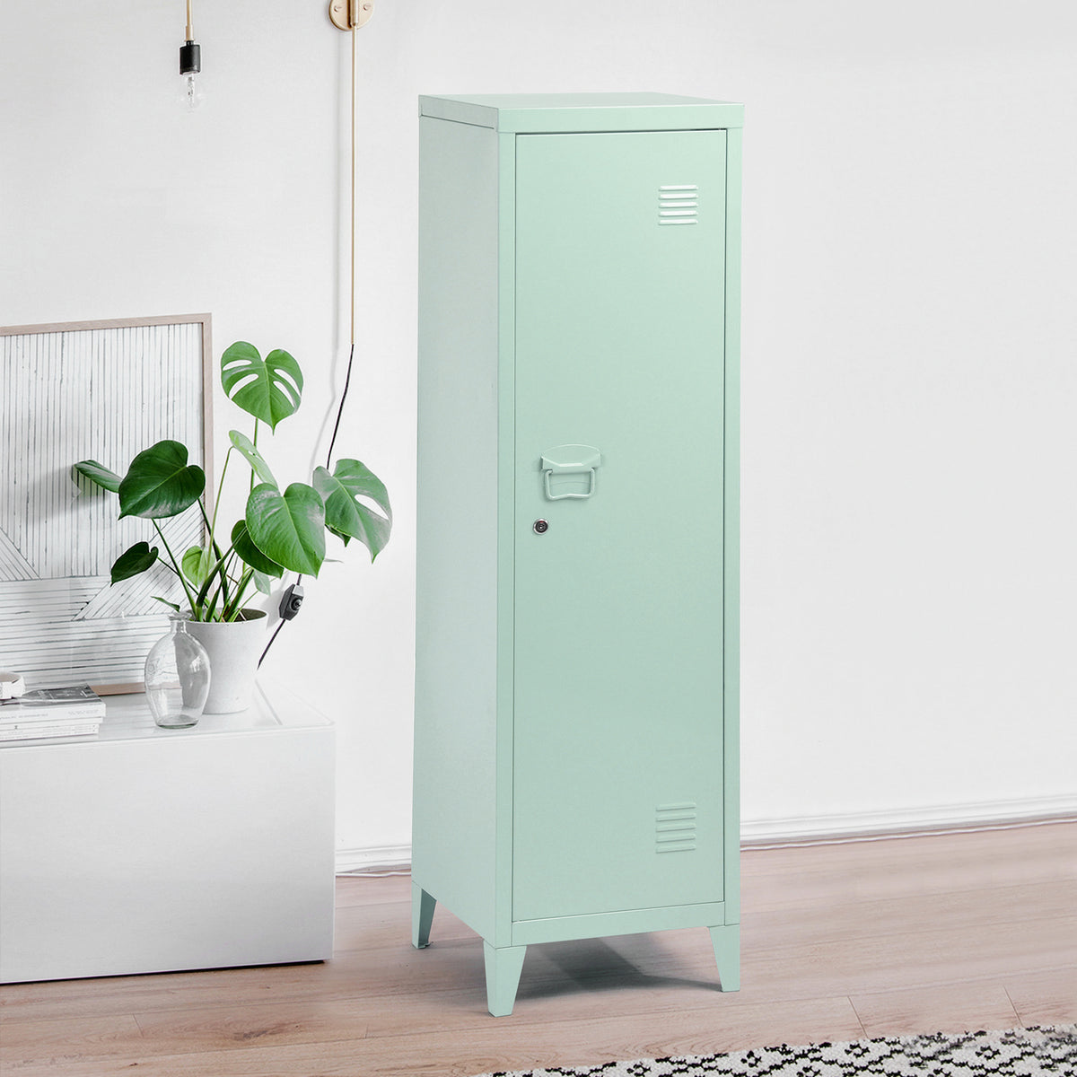 Councilbluffs Green Accent Cabinets