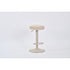 creby - light beige barstool - upholstered compact seating or footrest
