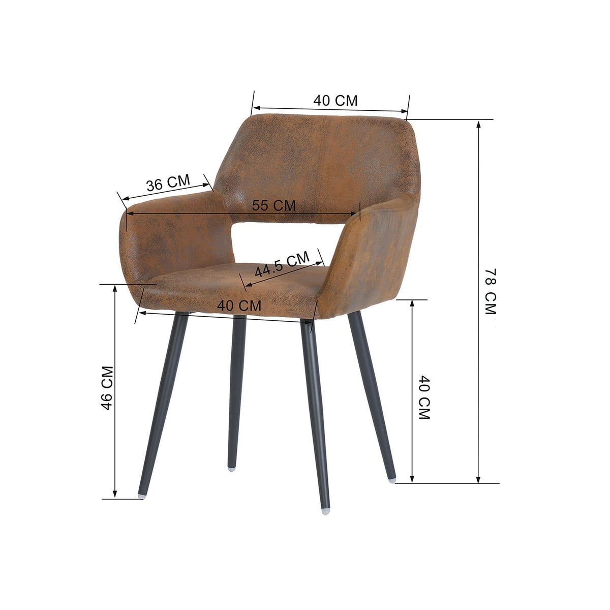 Cromwell Brown Dining Chair