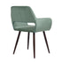 Cromwell Velvet Dining Chair With Dark Brown Metal Leg