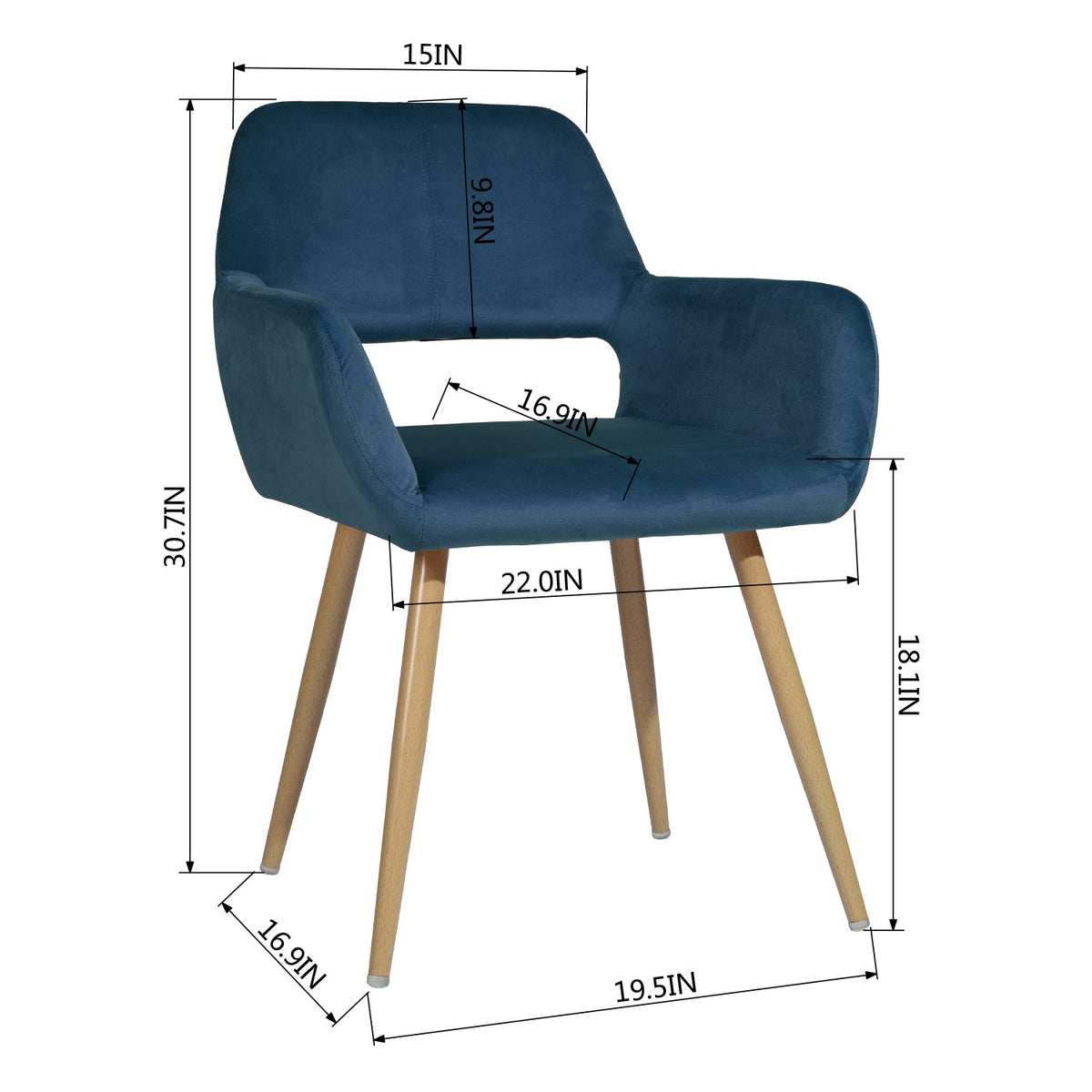 Cromwell Velvet Dining Chair