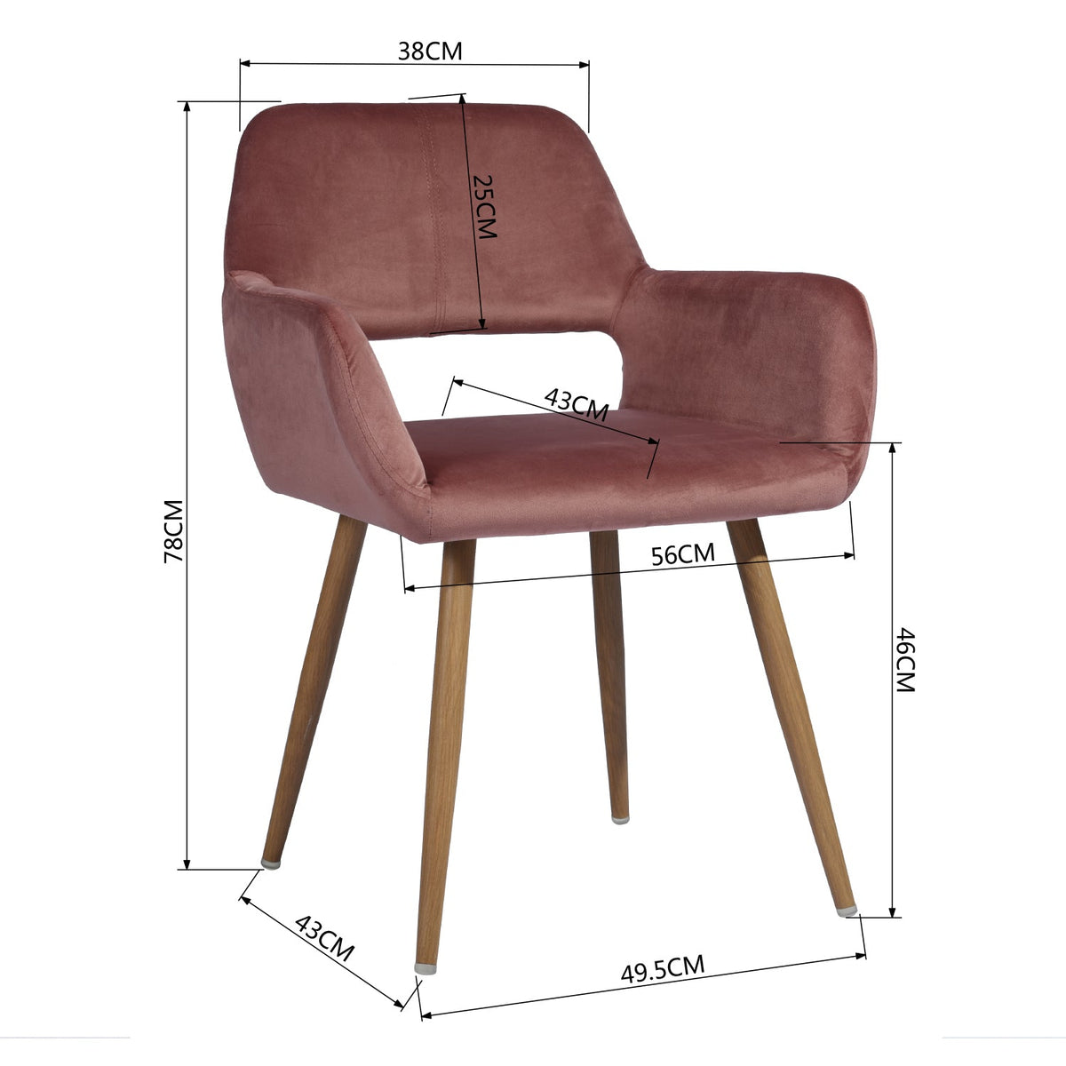 Cromwell Velvet Dining Chair