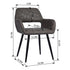 Cromwell Vintage Black Leg Dining Chair