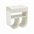 Modern Metal Side Table, Space-Saving Design - CRUL BEIGE