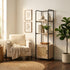 Unfavorable Modern Grooved Shelf, MDF & Metal - CRUNDRAEN