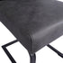 Modern Grey Fabric Dining Chair - CRUSH GREY
