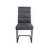 Modern Grey Fabric Dining Chair - CRUSH GREY