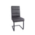 Modern Grey Fabric Dining Chair - CRUSH GREY