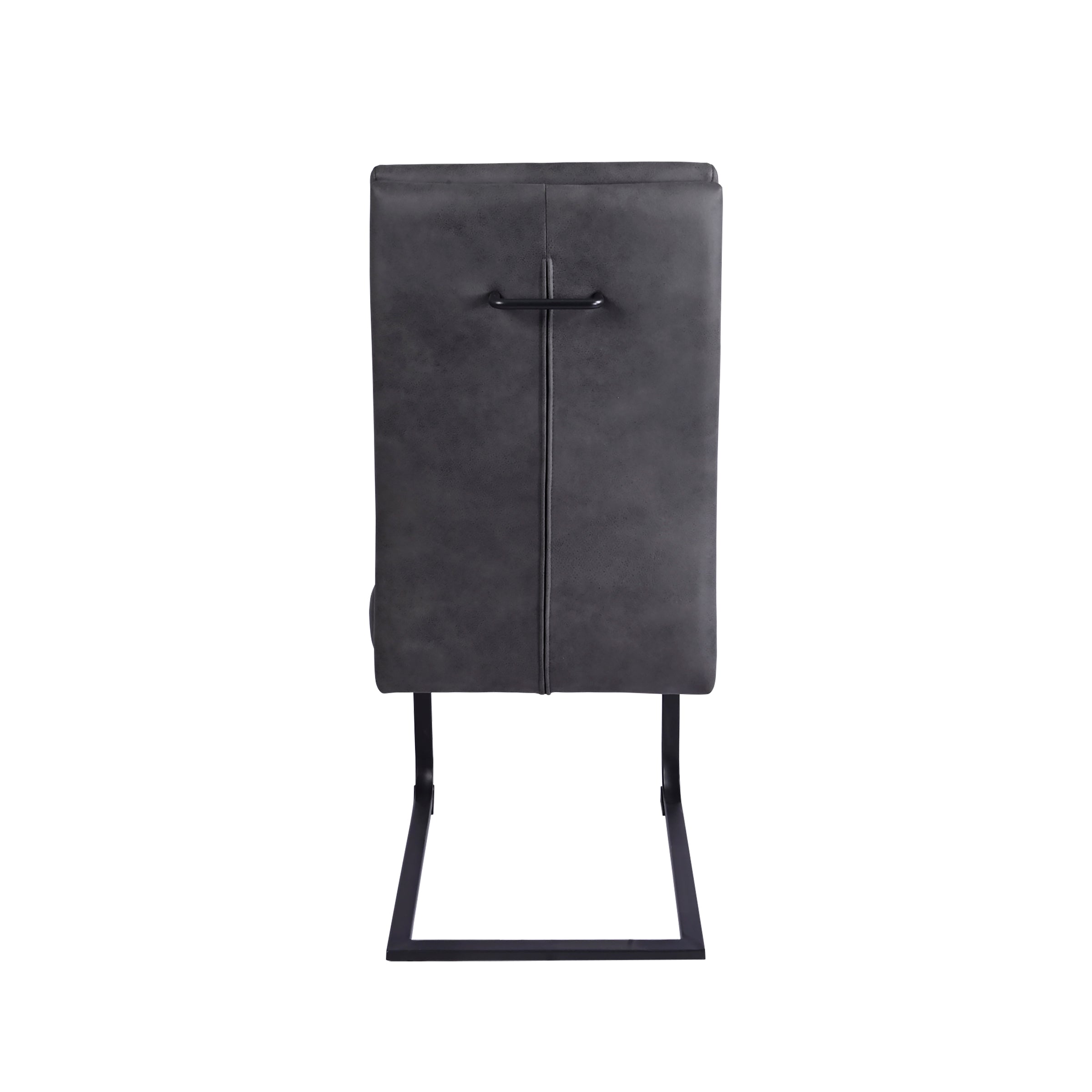 Modern Grey Fabric Dining Chair - CRUSH GREY