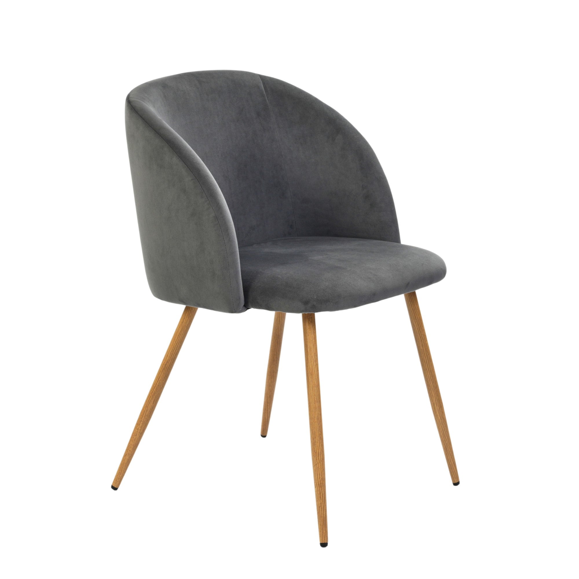 Modern Velvet Dining Chair – YNEZ DARK GREY
