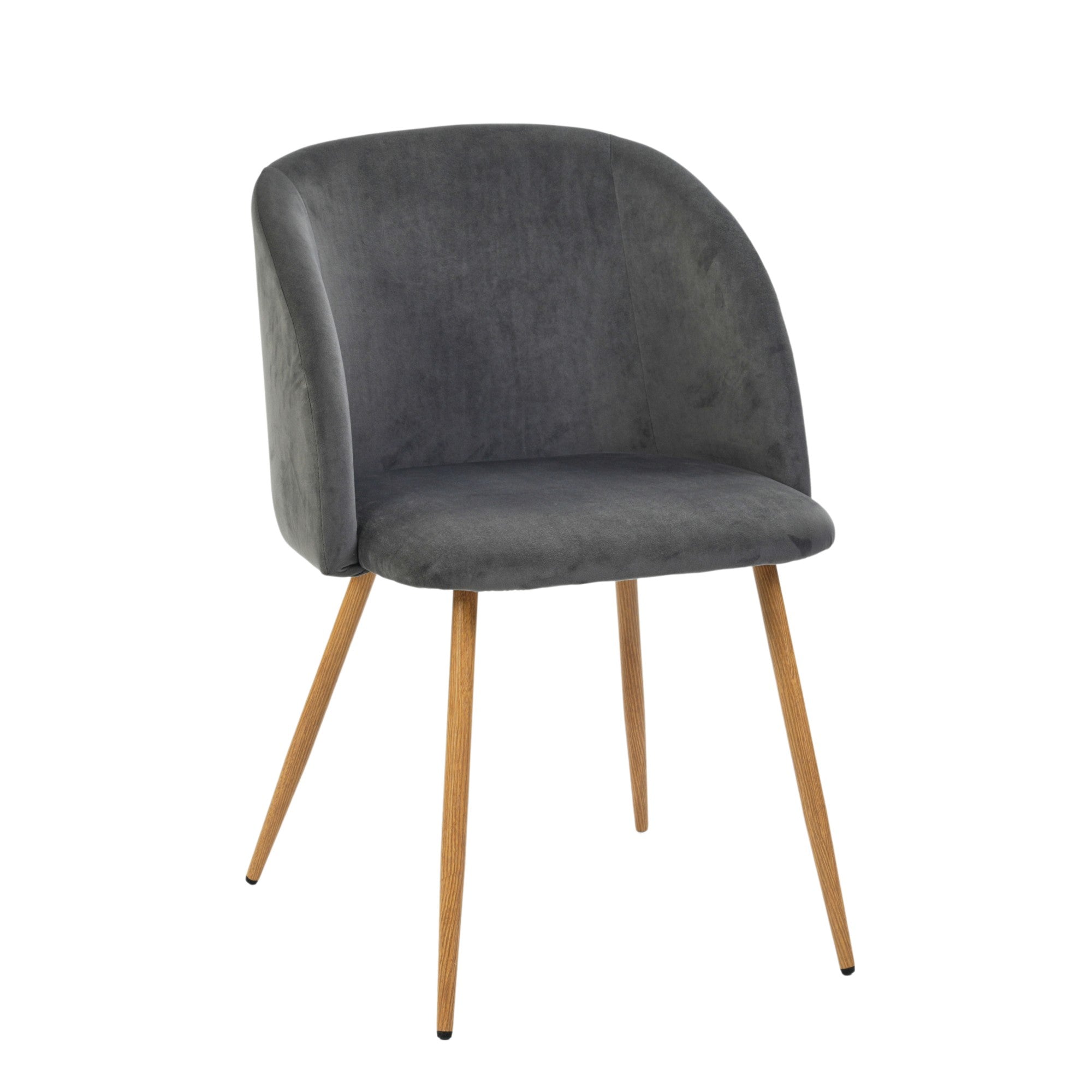 Modern Velvet Dining Chair – YNEZ DARK GREY