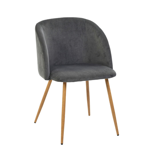 Modern Velvet Dining Chair – YNEZ DARK GREY