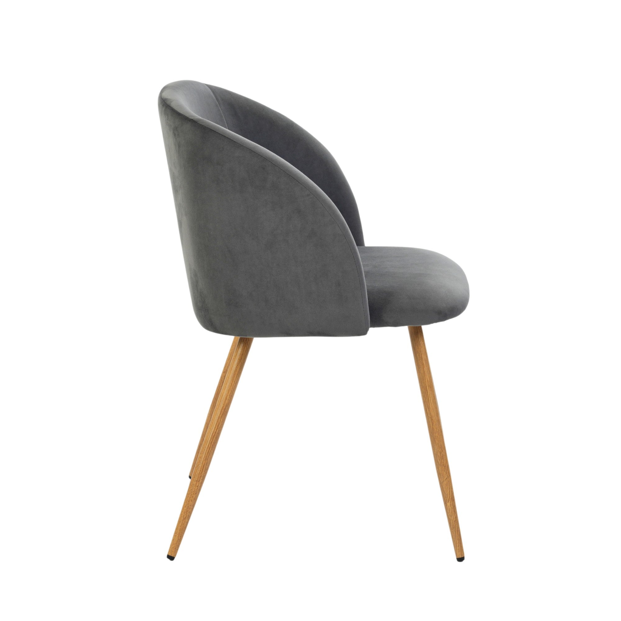 Modern Velvet Dining Chair – YNEZ DARK GREY
