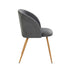 Modern Velvet Dining Chair – YNEZ DARK GREY