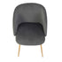 Modern Velvet Dining Chair – YNEZ DARK GREY