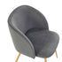Modern Velvet Dining Chair – YNEZ DARK GREY