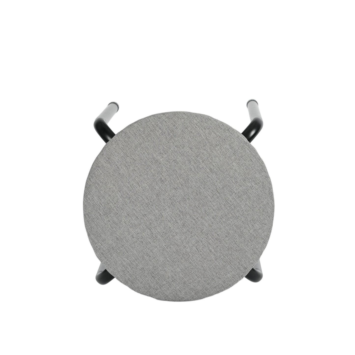Modern Fabric Stool, Metal Legs – DANNY BK GRAY
