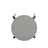 Modern Fabric Stool, Metal Legs – DANNY BK GRAY