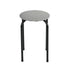 Modern Fabric Stool, Metal Legs – DANNY BK GRAY