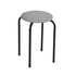 Modern Fabric Stool, Metal Legs – DANNY BK GRAY