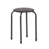 Modern Fabric Stool, Metal Legs - DANNY COMO GREY