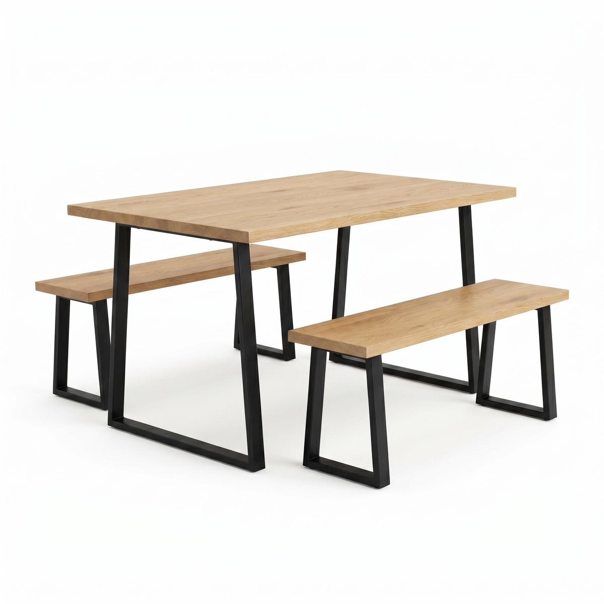 Modern Beech Black Dining Table Set - DANNY DINING SET