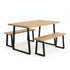 Modern Beech Black Dining Table Set - DANNY DINING SET