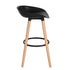 Dearborn Solid Wood Leg Bar Stool