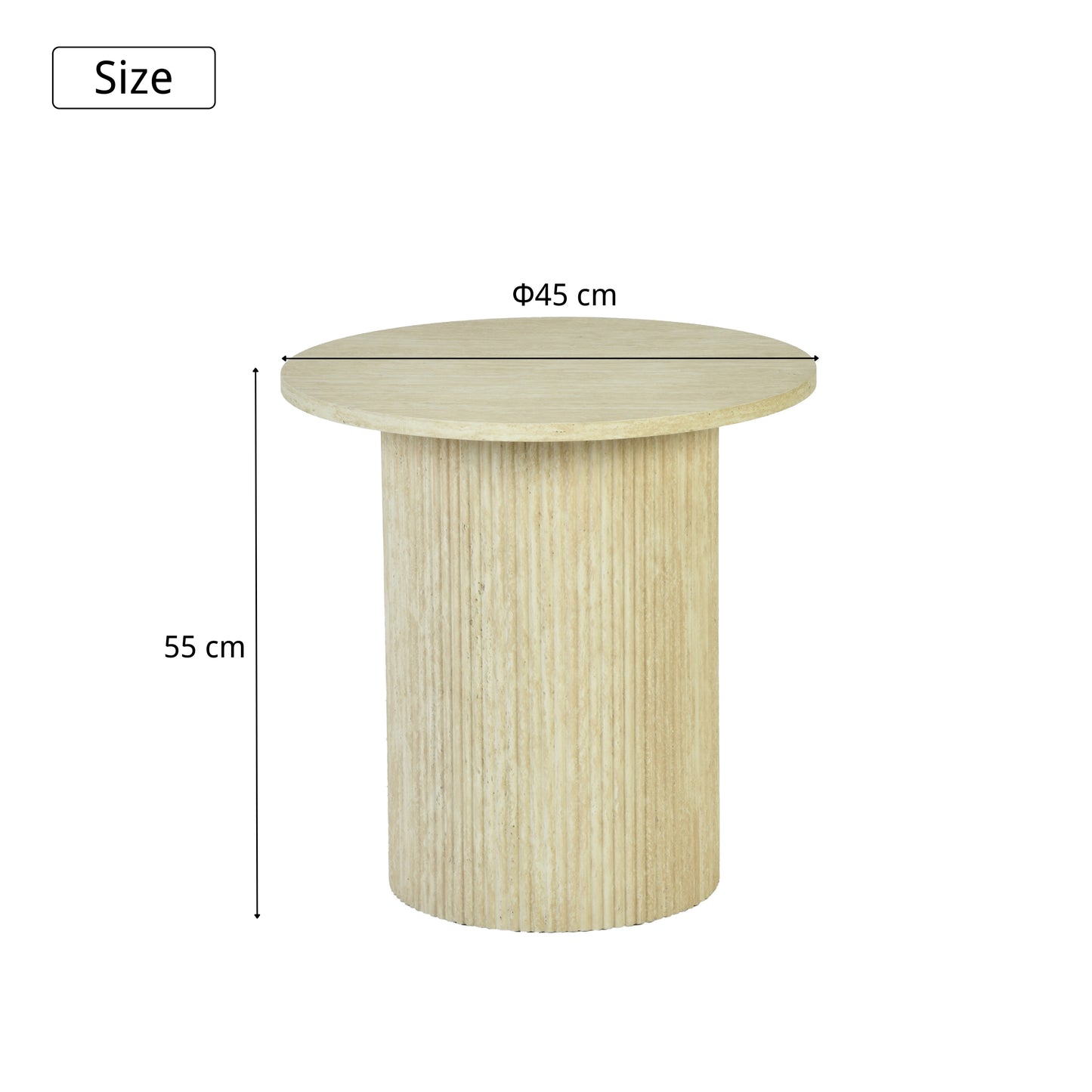 Modern Accent MDF End Table - DELOR