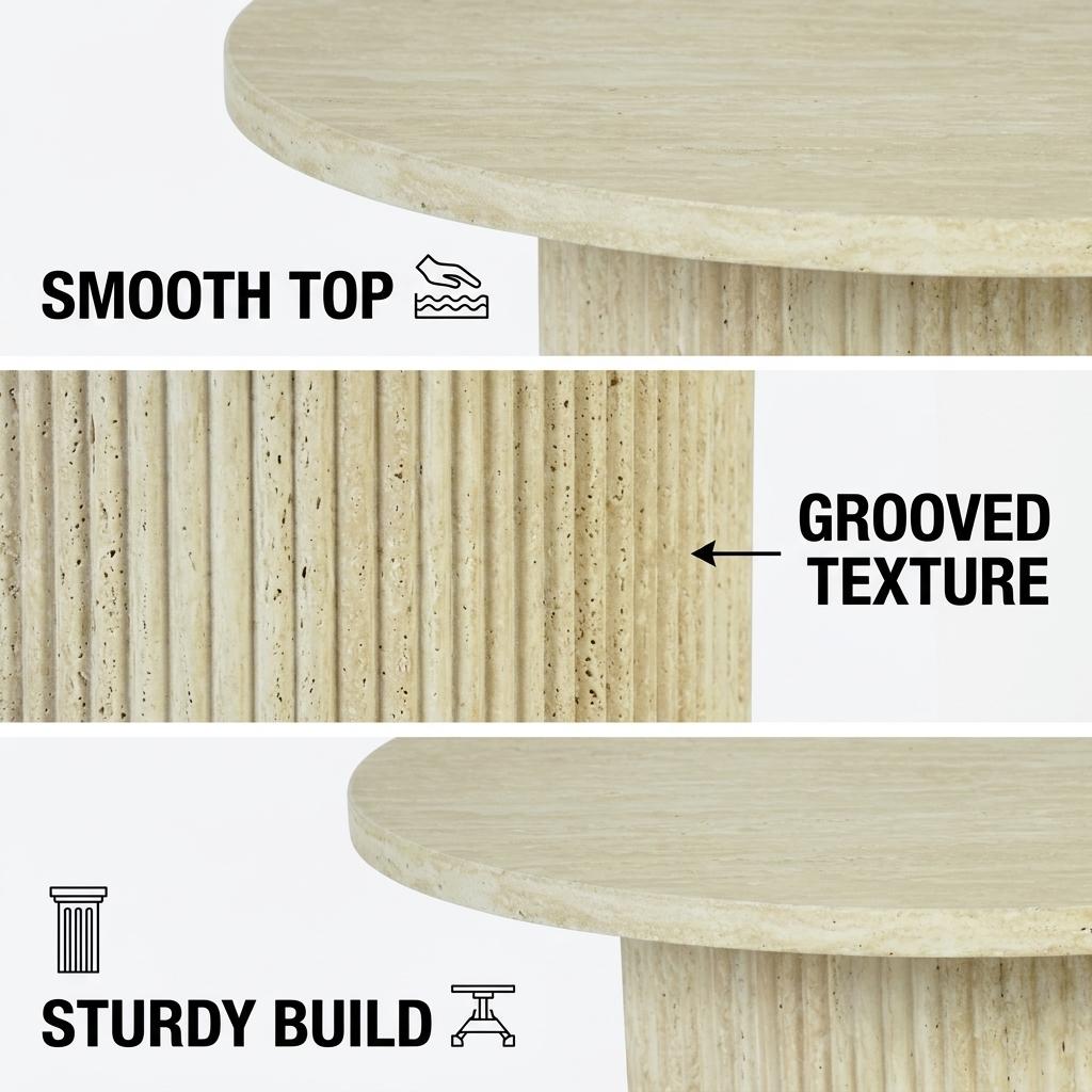 Modern Accent MDF End Table - DELOR