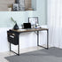 Dembe Kd 100Cm Fabric Black White Office Desk
