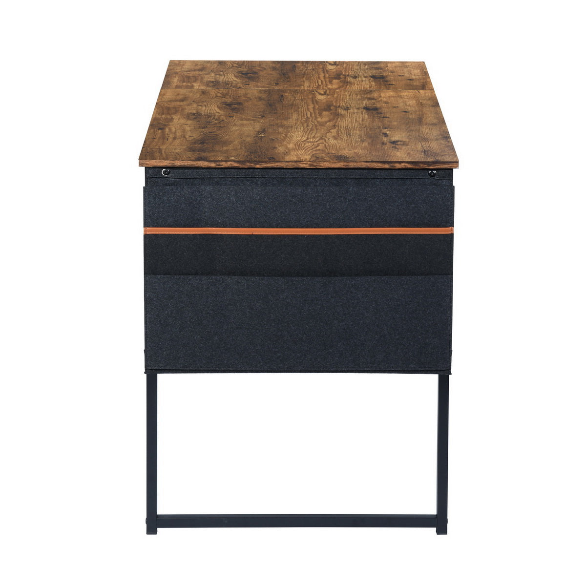 Dembe Kd 120Cm Fabric Black Brown Office Desk