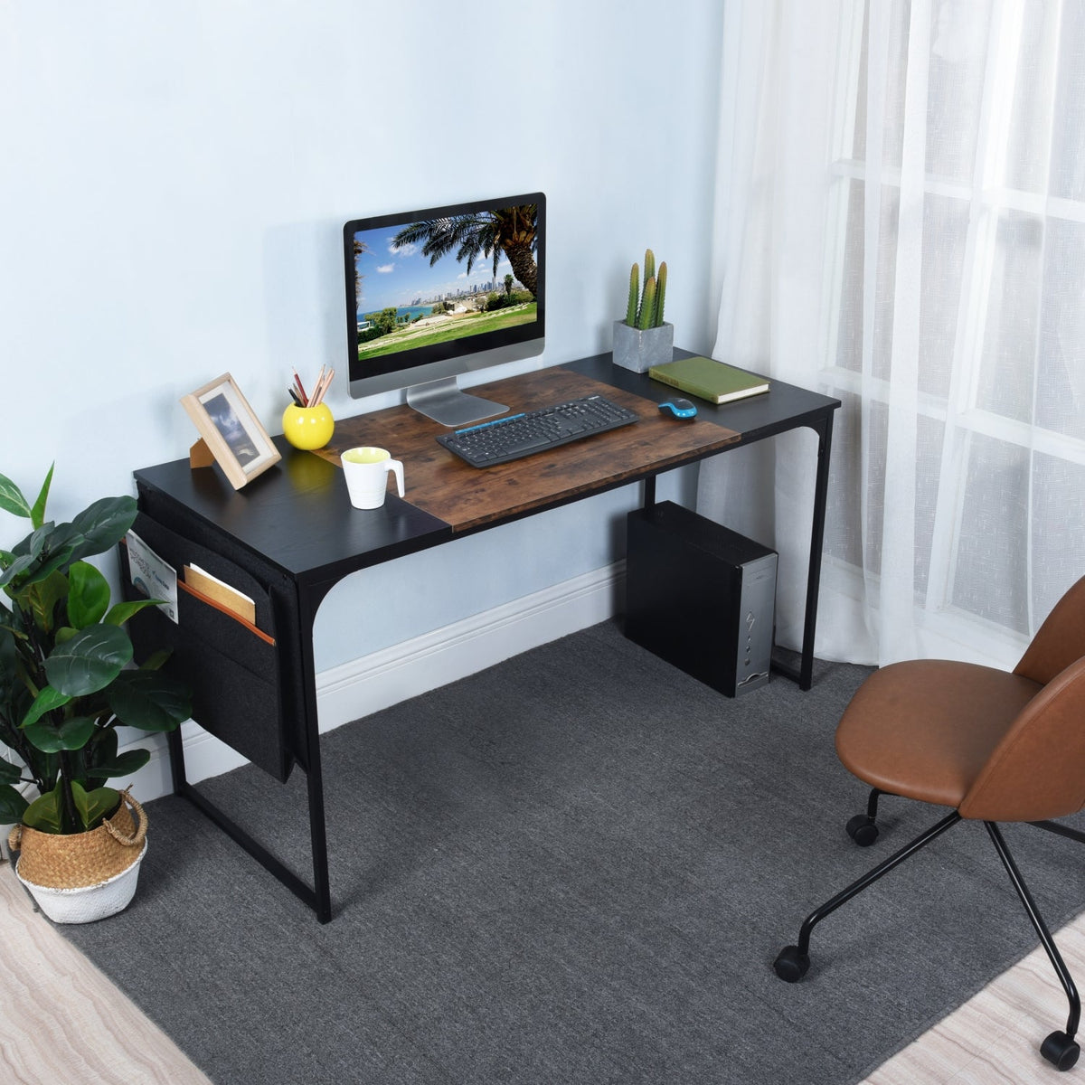 Dembe Kd 140Cm Fabric Office Desk