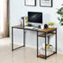 Dembe Shelves 140Cm Black Brown Office Desk