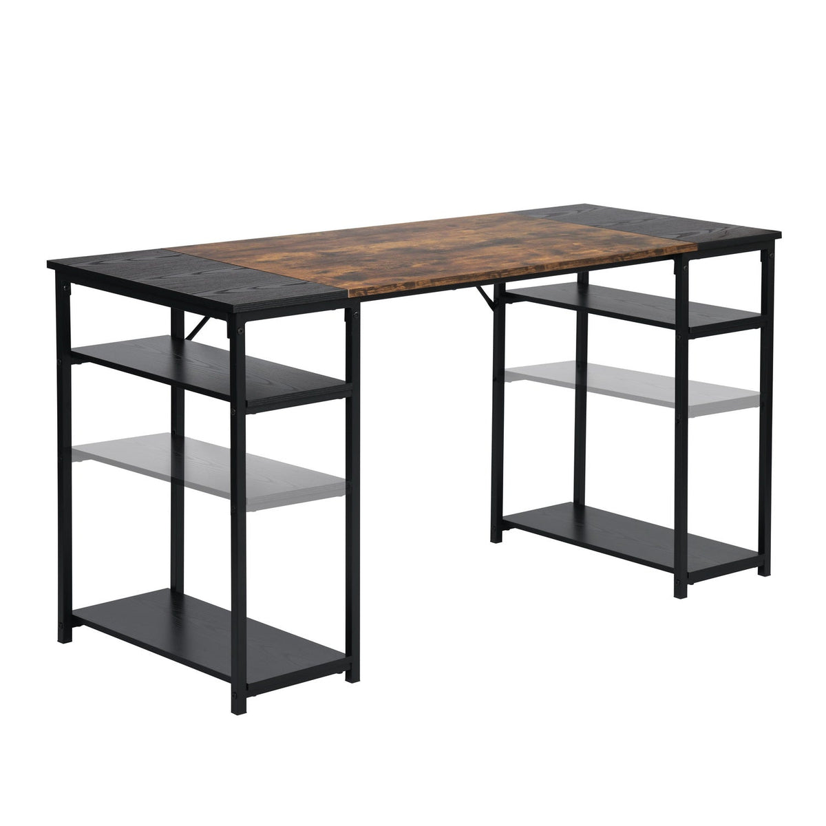 Dembe Shelves Plus 140Cm Office Desk