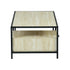 Captate Modern Minimalist Coffee Table, MDF & Metal - DENEB